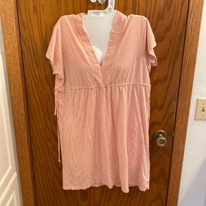 3/$20 ❤️ Life is good Cotton tunic Vneck dress beach coverup